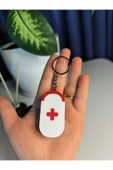 Taşınabilir Mini İlaç Kutulu Anahtarlık-İlaç Kutusu - 2