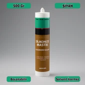 Silikonize Mastik Siyah Renk Boyanabilir Suya Dayanıklı Solventsiz Banyo Pencere Yapı Dolgu Malzeme thumbnail 1