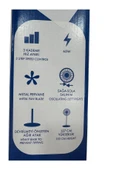 18 Inc 45 cm Kumandalı Sanayi Tipi Ayaklı Vantilatör 5-Metal Pervane 3-Kademe Hız 65W Y:137CM - 3