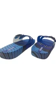GEZER Erkek Lacivert-Mavi Çift Tokalı Kaymaz Taban Günlük Yürüyüş Terlik thumbnail 4