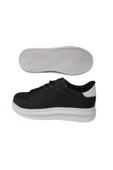 DarkStep Siyah Bağcıklı Unisex Günlük Şık Spor Ayakkabı - 4