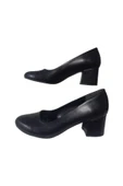 Nirvana Shoes Kadın Siyah Düz Kısa Topuklu Abiye Ayakkabı Nrvna203-97 thumbnail 2