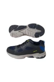 Best Of Bestof Lacivert Gri Fileli Hafif Erkek Koşu Yürüyüş Ayakkabısı thumbnail 3