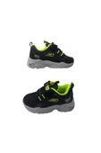 N Drops N.DROPS Erkek Çocuk Siyah-Fosfor Yeşili Işıklı Ortopedik Taban Günlük Spor Ayakkabı thumbnail 1