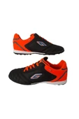 Dugana Erkek Siyah-turuncu Plastik Dişli Bağcıklı Halı Saha Spor Ayakkabısı Hafif Dayanıklı thumbnail 1