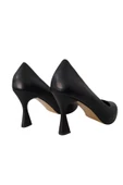 Nirvana Kadın Siyah Suni Deri Şık Ve Rahat Kadeh Topuklu Abiye Ayakkabı thumbnail 3