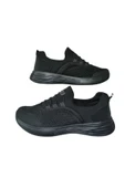 BS BLACK SEA Siyah Lastikli Kadın Düz Taban Anarok Spor Ayakkabı thumbnail 1
