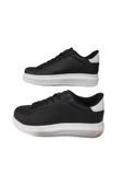 DarkStep Siyah Bağcıklı Unisex Günlük Şık Spor Ayakkabı - 5