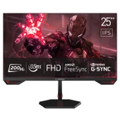Rampage Crimson CR25R200 25" 0.5 ms Full HD IPS 200 Hz Oyuncu Monitörü thumbnail 1