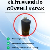 Mulpex 480 ml Siyah Duvara Monte Sıvı Sabun Dispenseri Premium Kalite ABS Gövde, Anahtarlı, Şık ve Güvenli thumbnail 4