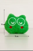 Kedi Oyuncağı Catnip ve Zilli İnteraktif, Rahatlatıcı Oyun Arkadaşı - Yeşil Peluş - 3