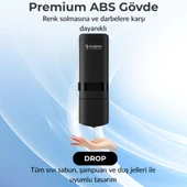 Mulpex 480 ml Siyah Duvara Monte Sıvı Sabun Dispenseri Premium Kalite ABS Gövde, Anahtarlı, Şık ve Güvenli thumbnail 2