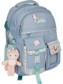 Relaxion 1450 Mavi İthal Kore Tarzı Unisex İlkokul Çocuk  Sırt Çantası thumbnail 2