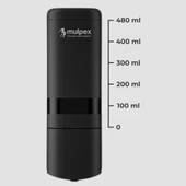 Mulpex 480 ml Siyah Duvara Monte Sıvı Sabun Dispenseri Premium Kalite ABS Gövde, Anahtarlı, Şık ve Güvenli thumbnail 5
