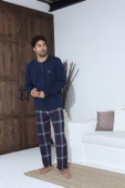 Boyraz Erkek Penye Süprem Uzun Kol Pijama Takımı - 6