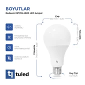 Tuled Redeem A80S E27 LED Ampul, Titreşimsiz, Göz Konforu, Tekli - 3