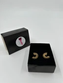 Xbaby Güneş Desenli Gold Küpe thumbnail 1