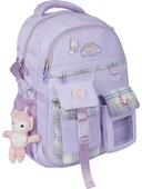 Relaxion 1450 Lila İthal Kore Tarzı Unisex İlkokul Çocuk  Sırt Çantası - 1