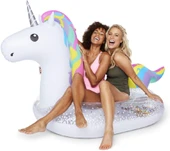 Deniz için Parıltılı Dev Şişme Tek Boynuzlu At TAPF-0027 - 1