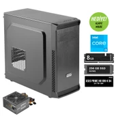 Green Oraman Plus İntel i3 12100 İşlemci 8GB DDR4 Ram 256GB M2 SSD Freedos Masaüstü Bilgisayar - 1