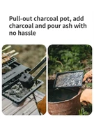 Naturehike Grill Barbecue + Karlanabilir Masalı SANDSTONE - 3