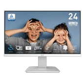 MSI PRO MP2412W 23.8" 100Hz 1ms HDMI DP AdaptiveSync FHD VA Beyaz Monitör thumbnail 1