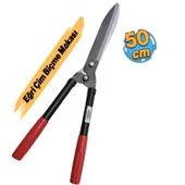 Plastik Saplı Eğri Çim Budama Makası Çalı Çimen Biçme Kesme Makas 50 cm Keskin Metal Bıçkı 1 Adet thumbnail 2