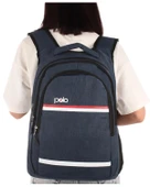 Temel My Polo Sırt Çantası Kırmızı Beyaz Çizgili Lacivert 8860 thumbnail 2