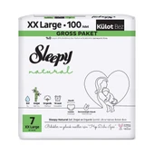 Sleepy Natural Gross Paket Külot Bez 7 Numara Xxlarge 100 Adet thumbnail 2