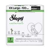 Sleepy Natural Gross Paket Külot Bez 7 Numara ( 20- 30 kg ) Xxlarge 200 Adet thumbnail 2