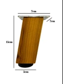 Kale Eğimli Ayarlı Ahşap Ayak Mobilya Masa ve Dolap Ayağı(KİRAZ)(KİRAZ AĞACI) Kiraz 15cm 15cm - 1 ADET thumbnail 5