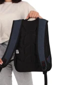 Temel My Polo Sırt Çantası Kırmızı Beyaz Çizgili Lacivert 8860 thumbnail 4