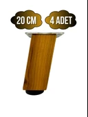 Kale Eğimli Ayarlı Ahşap Ayak Mobilya Masa ve Dolap Ayağı(KİRAZ)(KİRAZ AĞACI) Kiraz 20cm 20cm - 4 ADET - 1
