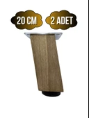 Kale Eğimli Ayarlı Ahşap Ayak Mobilya Masa ve Dolap Ayağı(KOYU CEVİZ)(CEVİZ AĞACI) Ceviz 20cm 20cm - 2 ADET thumbnail 1