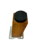 Kale Eğimli Ayarlı Ahşap Ayak Mobilya Masa ve Dolap Ayağı(KİRAZ)(KİRAZ AĞACI) Kiraz 20cm 20cm - 2 ADET thumbnail 4