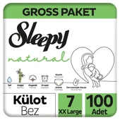 Sleepy Natural Gross Paket Külot Bez 7 Numara Xxlarge 100 Adet thumbnail 1