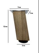 Kale Eğimli Ayarlı Ahşap Ayak Mobilya Masa ve Dolap Ayağı(KOYU CEVİZ)(CEVİZ AĞACI) Ceviz 12cm 12cm - 1 ADET thumbnail 5
