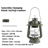 Naturehike Glamping Klasik GazYağı Lambası thumbnail 3