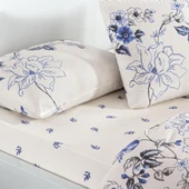 Taç Çift Kişilik Ranforce Nevresim Takımı Luna Mavi - 2