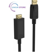 IDPH-18T Displayport To Hdmi Kablo 1.8mt thumbnail 3