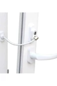 Penkid Çelik Halatlı Kablolu Kapı Pencere Kilidi Beyaz thumbnail 3