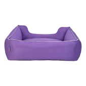 Pet Comfort Alpha  Köpek Yatağı Mor w Beyaz Biye L 105x85cm - 4