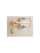 Gri-Beyaz Kapı Kolu Güvenlik Kilidi- Dikey Katlamalı thumbnail 1