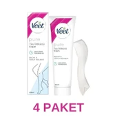 Veet Pure Tüy Dökücü Krem Hassas Cilt 200 ml 4 Adet - 1
