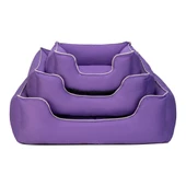 Pet Comfort Alpha Köpek Yatağı Mor w Beyaz Biye L 105x85cm - 5