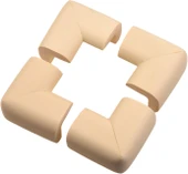 4'lü Jumbo V Tipi Krem Köşe Koruyucu thumbnail 1