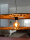 LoftLina  65x65cm Bohem Avize Hasır Avize Rüstik Avize Jüt Avize Doğal Avize Tavan Aydınlatması thumbnail 3