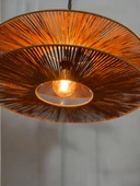 LoftLina  65x65cm Bohem Avize Hasır Avize Rüstik Avize Jüt Avize Doğal Avize Tavan Aydınlatması thumbnail 7