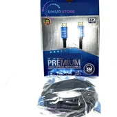 5 Metre HDMI Kablo 2.0V 4K Ultra Hd 4k*2k High Performance 19+1 Ethernet 5m HDMI Cable thumbnail 1
