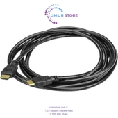 HDMI Kablosu 3D LCD Monitör Tv Bağlantı Kablosu 3 Metre - 1